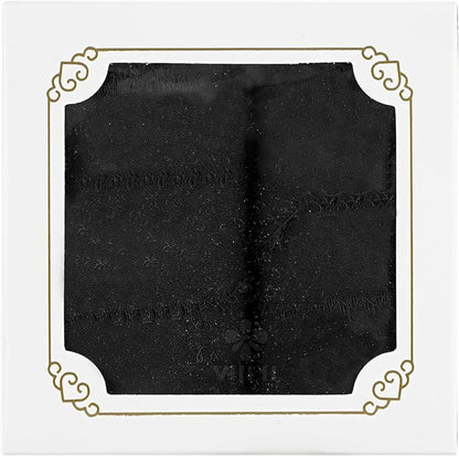 MEEDEE Black Chiffon Ribbon 3 Inch Frayed Ribbon Chiffon Silk Ribbons Black Fringe Wide Chiffon Ribbons for Crafts, Flower Bouquet, Wedding Favors Wrapping (2 Rolls 10 Yards)