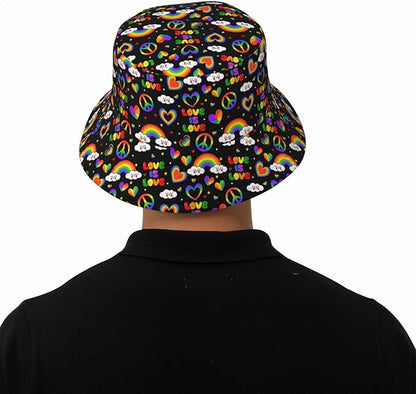 Fashion Bucket Hat Summer Beach Travel Sun Hat Packable Fisherman Cap for Men Women