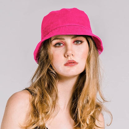 Rosoz 1 & 2 Pack Bucket Hat for Women Men Summer Travel Beach Sun Hat Outdoor Cap Unisex Bucket Hats