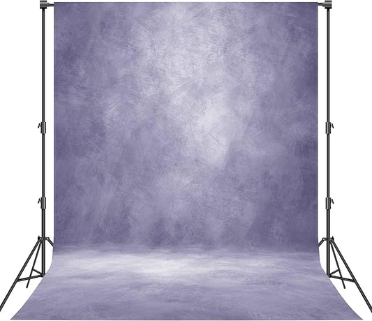 Abstract Professional Photography Backdrop for Portrait Photo Props Booth Background Photoshoot Studio with Polyester Fabric Roller Pocket on Top(6x8ft,Light Purple,No Stand)