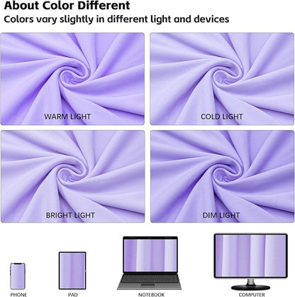 10x10ft Wrinkle Free Lavender Backdrop Curtain for Parties Soft Fabric Drapes Wedding Curtain Backdrop for Birthday Party Decorations Background for Photography 5x10ft,2 Panels