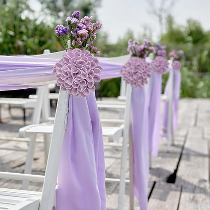 Artificial Flowers, 100pcs Realistic Artificial Rose for DIY Wedding Bouquets Centerpieces Arrangements, Purple Dahlia Flowers with Stem for Bridal Shower Party Home Decorations