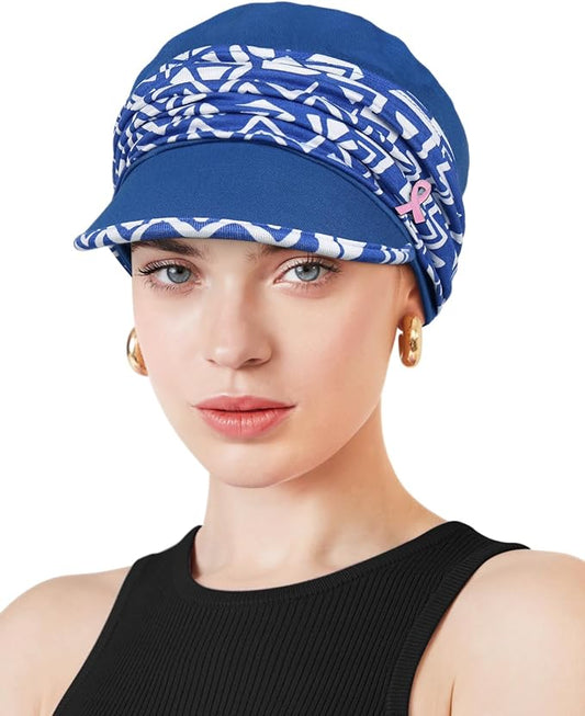 Chemo Headwear Viscose Newsboy Cap for Women Fall and Winter Hats