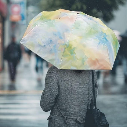 Umbrellas for Rain Lightweight Travel Umbrella 42" Canopy UV Protection Sun Umbrella Windproof Compact Umbrellas