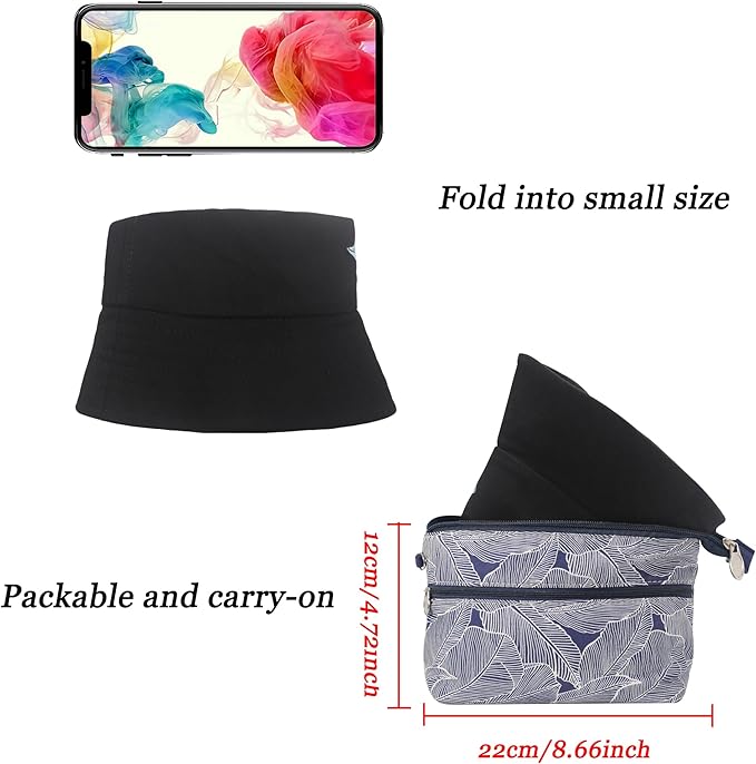 ZLYC Unisex Fashion Embroidered Bucket Hat Summer Fisherman Cap for Men Women