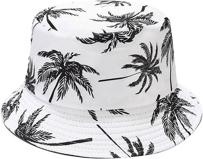 Bucket Hat for Women Men, Cotton Reversible Double Side Wear Sun Hats Beach Fisherman Hat