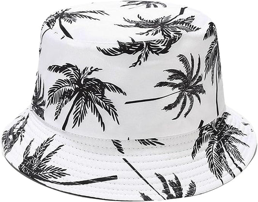 Bucket Hat for Women Men, Cotton Reversible Double Side Wear Sun Hats Beach Fisherman Hat