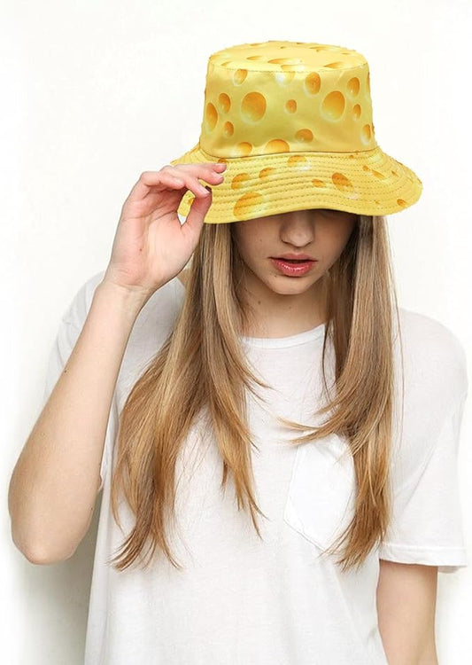 Bucket Hat for Women Men, Cotton Reversible Double Side Wear Sun Hats Beach Fisherman Hat
