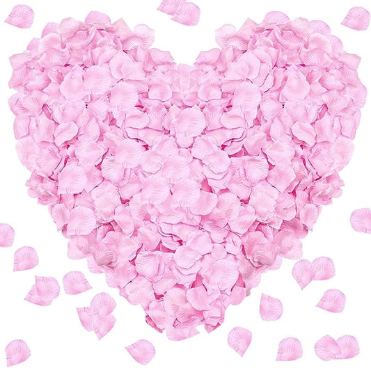 2000Pieces Rose Petals, Artificial Flower Petals Fake Rose Petals Silk Red Rose Petals for Romantic Night,Wedding,Proposal Anniversary Flower Decorations