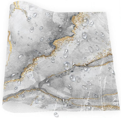 Marble Modern Texture Grey Placemats Set of 4 PVC Vinyl Non Slip Table Mats Waterproof Heat Resistant Place Mats Washable Wipeable Dining Table Mat for Kitchen Party Indoor Outdoor Decorative