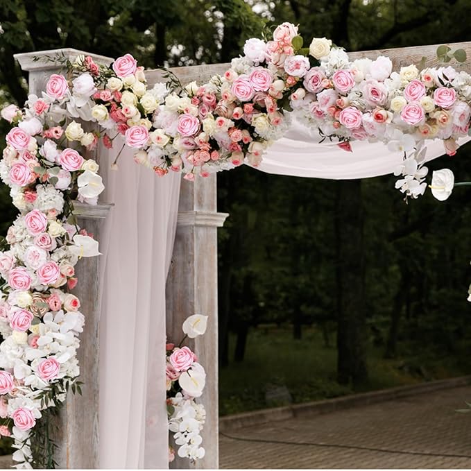 BLEUM CADE 100 Pcs Pink Roses Artificial Flowers, Real Touch Velvet Roses Fake Flowers Bulk, Artificial Roses Bouquet with Long Stems Bridal DIY Wedding Party Centerpiece Decorations