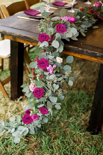 Artificial Roses 16pcs Velvet Deep Pink Roses Silk Flowers 3.94" Roses Artificial Flowers for Wedding Flowers for Centerpieces Home Party Decor (Deep Pink)
