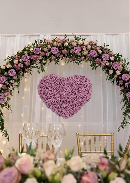 IPOPU Artificial Rose Flower Heads, 100pcs Dusty Rose Foam Fake Roses Bulk 3inch Stemless Faux Flowers for DIY Wedding Baby Shower Centerpieces Arrangements Party Tables Home Decor (Dusty Rose)