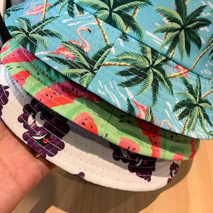 Quanhaigou Bucket Hat for Men Women,Packable Reversible Printed Sun Hats,Fisherman Outdoor Summer Travel Hiking Beach Caps
