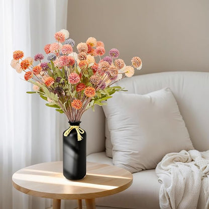 ZMTECH 12pcs Fake Flowers for Vase, Fall Bouquet Artificial Flowers for Home Decor, Silk Flowers with Stems for DIY Floral Arrangements Vase Fillers Home Decorations