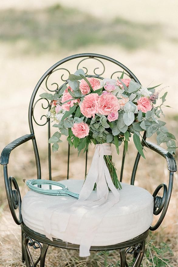 IPOPU Carnations Artificial Flowers 6PCS Fake Silk Carnations 33in Long Flowers for Tall Vases for Wedding Home Table Centerpieces Floral Arrangement(Light Pink)