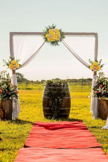 Artificial Rose Flower Artificial Flowers Flower with Long Stem Silk Roses Bouquet for Wedding Bridal Shower Party Home Decoration (Yellow, 50 Pcs)