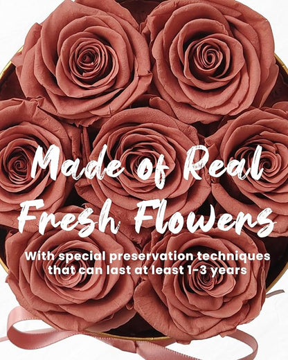 Changshunqi Forever Flowers, Preserved Real Rose in Box Preserved Flowers for Delivery, Eternal Rose Flower Last 2-3 Years, Anniversary Roses Forever Birthday Gifts for Women Mothers, Wife, Her, Mom