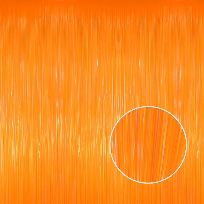 GOER 6.4 ft x 8.2 ft Metallic Tinsel Foil Fringe Curtains Party Photo Backdrop Party Streamers for Birthday,Graduation,New Year Eve Decorations Wedding Decor(2 Packs,Candy Orange)