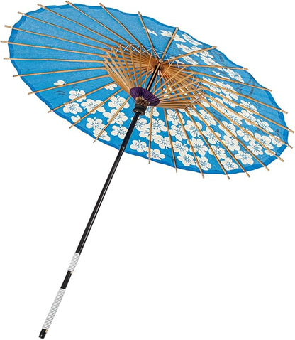 THY COLLECTIBLES Classic Chinese Art Asian Style 33" Paper Parasol Umbrella with Long Handle Flower Print for Wedding Parties, Photography, Costumes, Cosplay, Decoration And Other Events