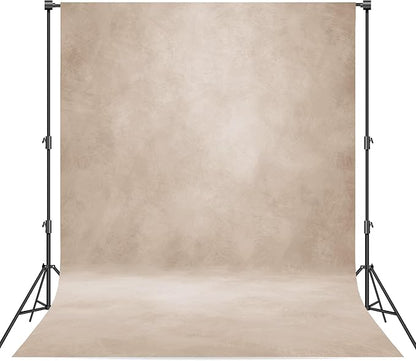 Abstract Professional Photography Backdrop for Portrait Photo Props Booth Background Photoshoot Studio with Polyester Fabric Roller Pocket on Top (8x10ft,Light Beige,No Stand)