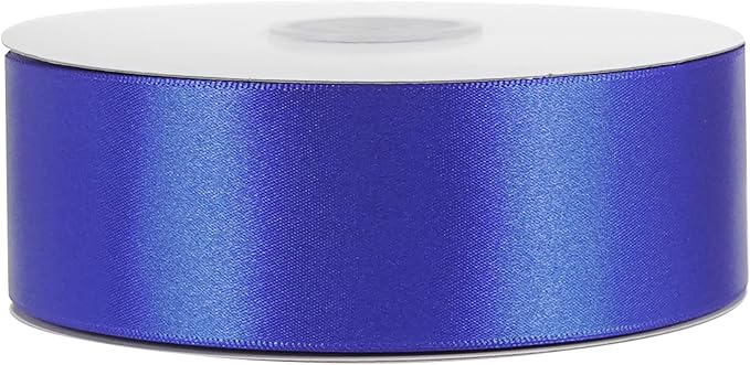 MEEDEE Royal Satin Ribbon 1-1/2 Inch Royal Blue Ribbon Lux Double Faced Satin Ribbons by 50 Yards Polyester Satin Ribbons for Crafts, Weddings, Flower Bouquet, Holiday Decorating