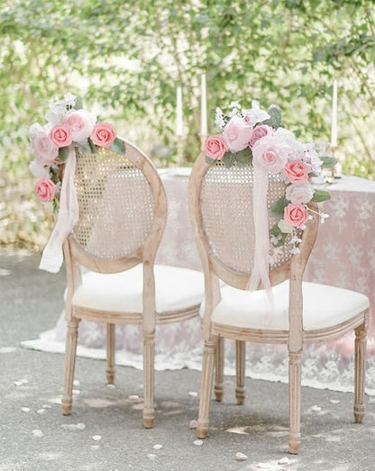 Glitter Roses Artificial Flowers 30 PCS Foam Roses 2.17 in Foam Flowers Glitter Flowers with Stem Fake Flowers for DIY Wedding Bridal Bouquet Party Centerpieces Decor(Peach)