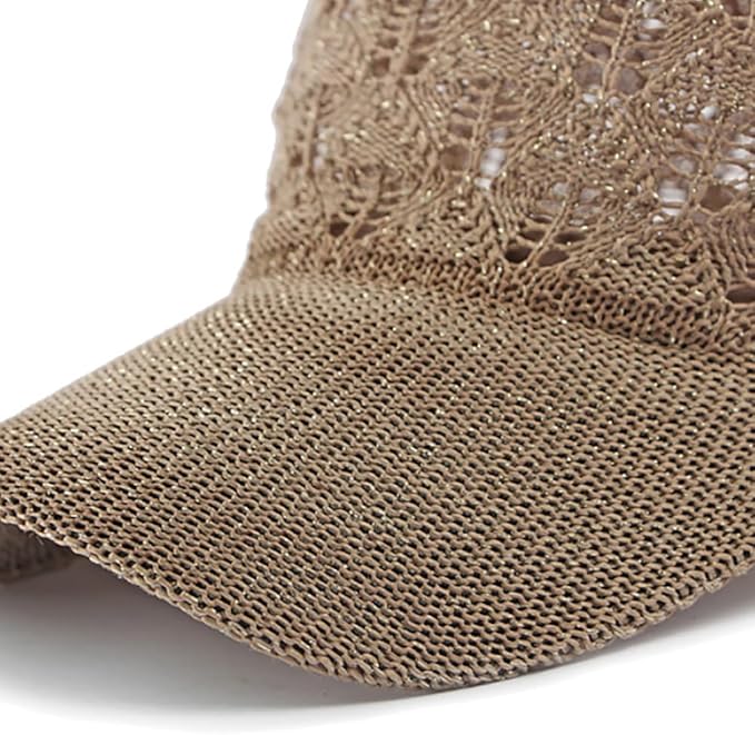 FASHIXD Knit Mesh Baseball Cap for Women - Breathable Summer Trucker Hat