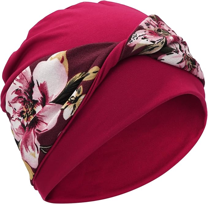XYIYI Knot Chemo Headwear for Womens Cancer Patients, Stretchy Chemotherapy Headwraps Beanie Hats