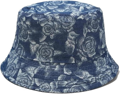 Quanhaigou Bucket Hat for Men Women,Packable Reversible Printed Sun Hats,Fisherman Outdoor Summer Travel Hiking Beach Caps