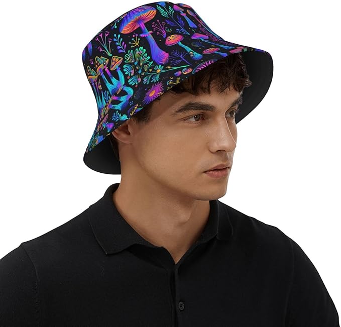 Funny Bucket Hat for Men Women Fashion Unisex Fishing Hat Fisherman Sun Caps Headwear for Outdoor Summer Travel Hiking Beach
