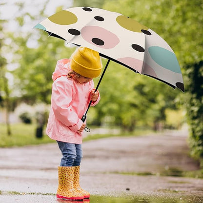 Small Compact Travel Automatic Folding Umbrella for Women, Portable Lightweight, Rain, Wind, UV Sun Shade