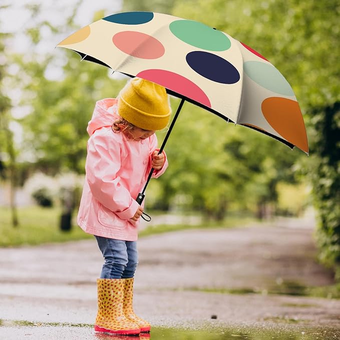 Small Compact Travel Automatic Folding Umbrella for Women, Portable Lightweight, Rain, Wind, UV Sun Shade