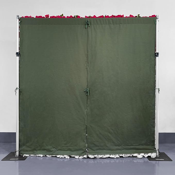 Artificial Red Rose Flower Wall Backdrop Luxury‌ Floral Backdrop for Wedding Balloon Party Baby Shower Birthday Decor Quick Assembly
