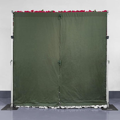 Luxury‌ Artificial Flower Wall Backdrop 5D Silk Rose Flower Panel Wedding Baby Shower Party Birthday Decorative Quick Assembly