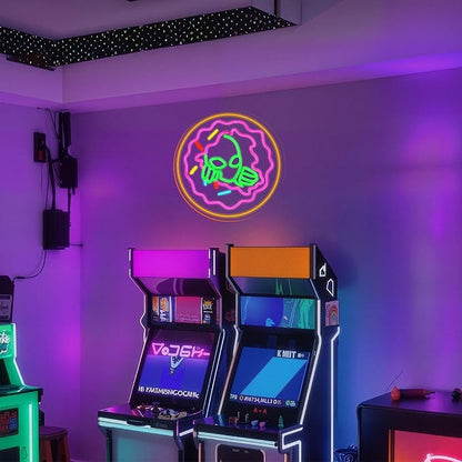 Tacos Alien Neon Sign for Man Room Decor Mexican Tacos Led Light Sign for Wall Decor Green Alien Neon Signs for Party Bar Club Restaurant Man Cave
