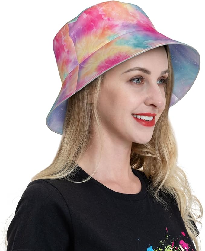 Bucket Hat Double-Side-Wear Reversible Sun Hat Beach Travel Hiking for Women Men