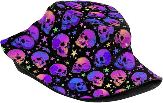 Bucket Hat for Women Men Funny Halloween Hats Packable Outdoor Fisherman Hats Caps Unisex
