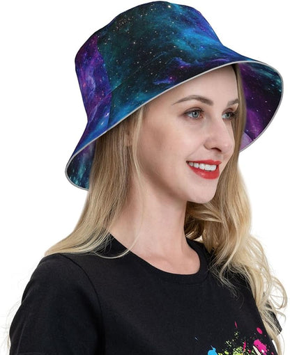 Hat Reversible Fisherman Hats Double Sided Wearing for Women Men Boys Girls