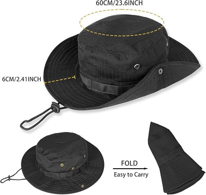 Sun Hats for Men Women Boonie Hat UPF 50+ Bucket Hat Wide Brim UV Protection Fishing Hiking Safari Outdoor Hats