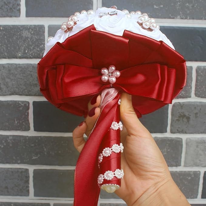 Double Face Red Satin Ribbon 1-1/2 inch X 25 Yards Polyester Red Ribbon for Gift Wrapping Very Suitable for Weddings Party Hair Bow Invitation Decorations and More