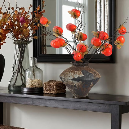 Wabi Sabi Style Ceramic Vase Brown Ceramic Rustic Vase for Wabi Sabi Style Decor Table Centerpiece, Home and Living Room Decoration, Shelf Decor, Mantel, Dinner Table Office Decorations