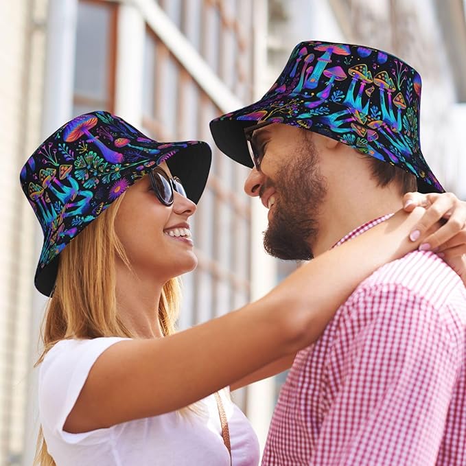 Funny Bucket Hat for Men Women Fashion Unisex Fishing Hat Fisherman Sun Caps Headwear for Outdoor Summer Travel Hiking Beach