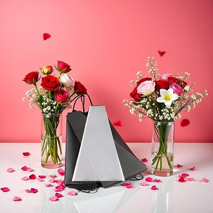 100 Pcs Transparent Flower Packaging Bags,Clear Plastic Flower Bouquet Bag Sleeve Cellophane Bags Rose Packaging Gift Wrap Cellophane for Valentine's Day, Gift Wrap Cellophane Bags