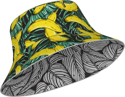 Bucket Hat Beach Summer Sun Hat Reversible Fisherman Hats Double Sided Wearing for Women Men Boys Girls