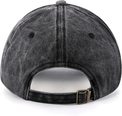 Gardening Gifts for Women, Gardening Hat, Adjustable Washed Cotton Embroidered Baseball Cap
