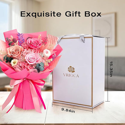 Vrioca Flowers for Delivery, Preserved Flowers Bouquets, Birthday Gifts for Women Mom