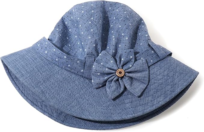 Glamorstar Cloche Hats for Women Vintage Bowler Hat Floral Fedora Bucket Hats
