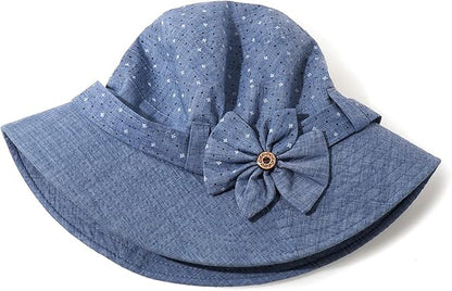 Glamorstar Cloche Hats for Women Vintage Bowler Hat Floral Fedora Bucket Hats