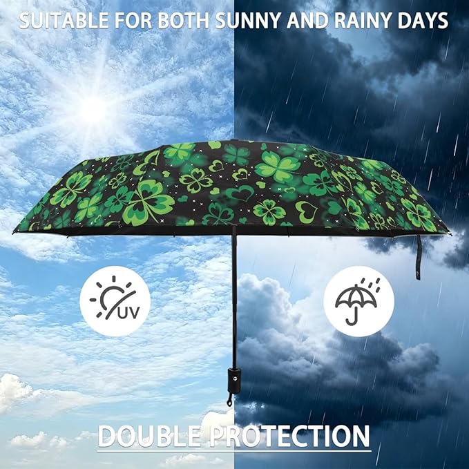 Umbrellas for Rain Lightweight Travel Umbrella 42" Canopy UV Protection Sun Umbrella Windproof Compact Umbrellas